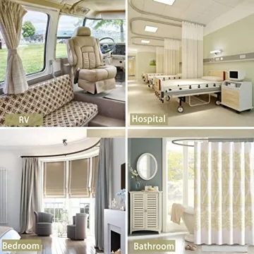 Trimold Premium Ceiling Curtain Track System for Easy Gliding