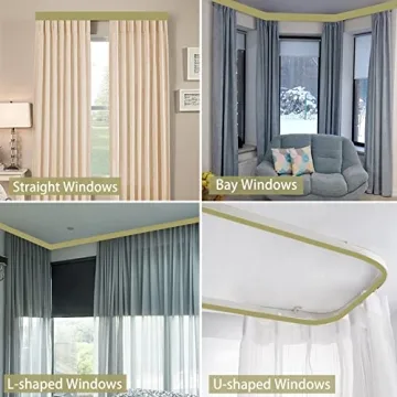 Trimold Premium Ceiling Curtain Track System for Easy Gliding