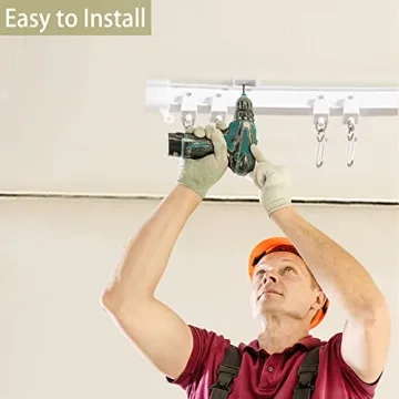 Trimold Premium Ceiling Curtain Track System for Easy Gliding