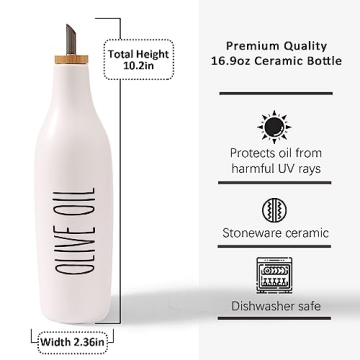 Stylish Olive Oil and Vinegar Dispenser Set for Kitchens