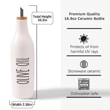 Stylish Olive Oil and Vinegar Dispenser Set for Kitchens