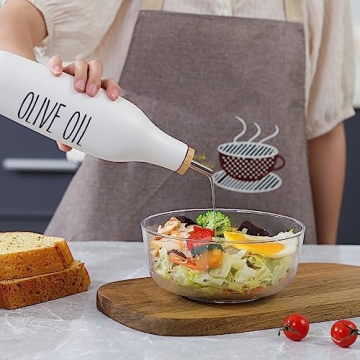 Stylish Olive Oil and Vinegar Dispenser Set for Kitchens