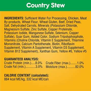 PEDIGREE CHOICE CUTS IN GRAVY Adult Canned Soft Wet Dog Food Variety Pack, Country Stew and Chicken & Rice Flavor, 13.2 oz. Cans (Pack of 24)