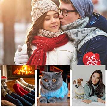 Crochet Hooks Set, Aluminum Handle Knitting Needles for Arthritic Hands, Crochet Needles for Yarn Craft, Nice Gift for Women