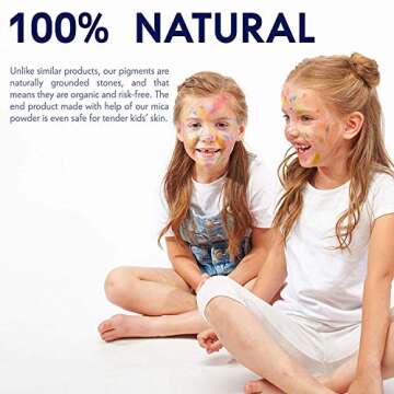 ORTICX Mica Powder for Epoxy Resin - Lip Gloss Pigment Powder - Hand Soap Making Supplies - Resin Color Pigment - 24 Color Natural Powder Pigments