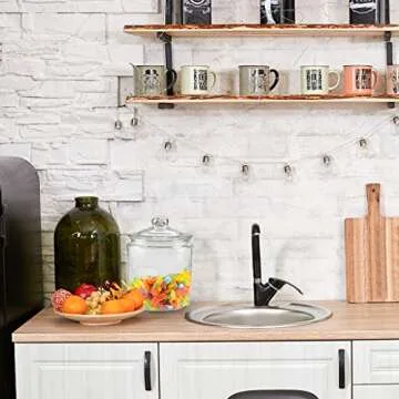 Stylish MDLUU Glass Jar with Airtight Lid for Kitchen Storage