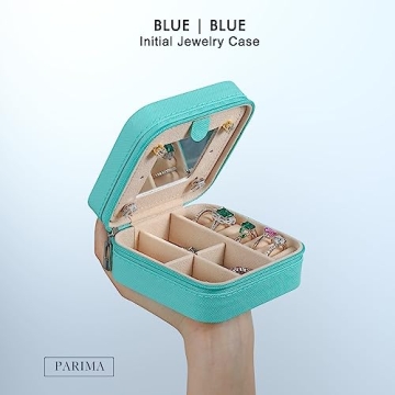 Aqua Blue Bridesmaid Jewelry Box - Unique Gift Ideas