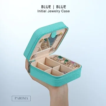 Aqua Blue Bridesmaid Jewelry Box - Unique Gift Ideas