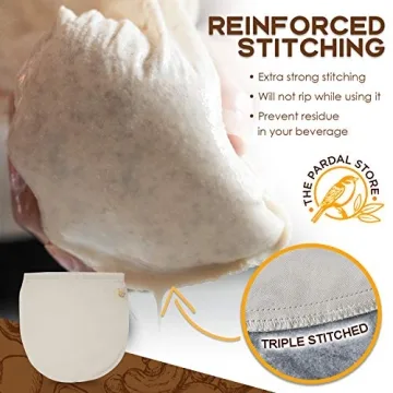 2024 New Organic Nut Milk Bags - 2 Pack Reusable 14x14"