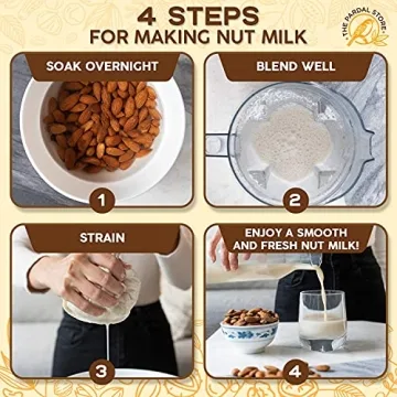 2024 New Organic Nut Milk Bags - 2 Pack Reusable 14x14"