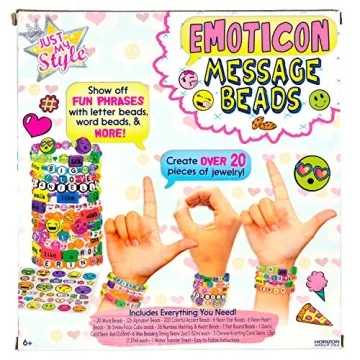 Just My Style Emoticon Message Beads DIY Jewelry Fun