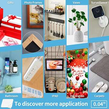 Art3d 2 Tomes, 3 m, Super Strong Double Sided Nano Tape Removable, Reusable, Washable