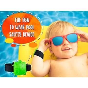 Safety Turtle New 2.0 Child Immersion Pool/Water Alarm Kit - 2 Wristbands