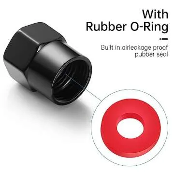 Tire Valve Stem Caps for Mercedes Benz Tire Valve Caps Car Air Cover Metal Accessories 4 Pcs Black