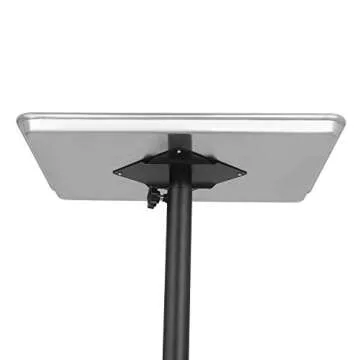 FLOLXNB Salon Tray Cart Premium Aluminum Tattoo Tray Rolling Trolley Adjustable Height Storage Utili...