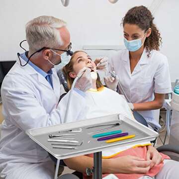 FLOLXNB Salon Tray Cart Premium Aluminum Tattoo Tray Rolling Trolley Adjustable Height Storage Utility Cart for Clinic Spa Rolling Tray(Silver)