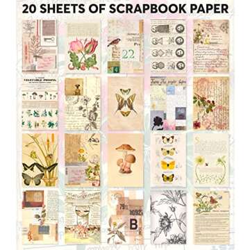 FAYWARE Vintage Washi Sticker Book for Creative Journaling