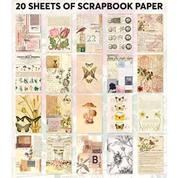 FAYWARE Vintage Washi Sticker Book for Creative Journaling