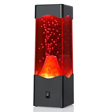 Warm Volcano Lava Lamp – USB Powered Night Light for Home Decor and Relaxation