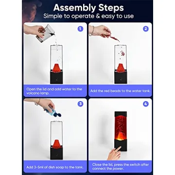 Vibrant Warm Volcano Lava Lamp for Unique Home Decor