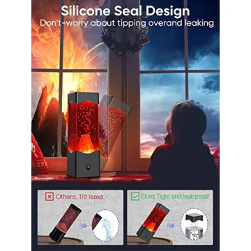 Vibrant Warm Volcano Lava Lamp for Unique Home Decor