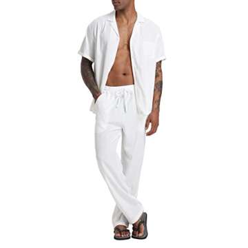 SIENDIU Men's Casual Beach Outfits for Summer Holiday