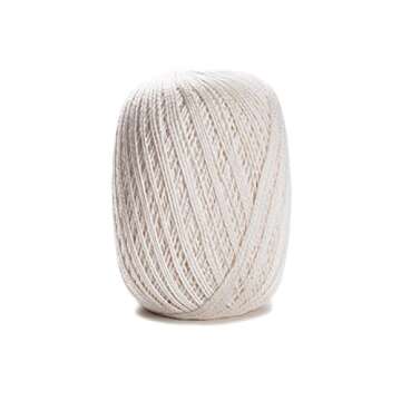 CíRCULO Anne Yarn for Crocheting & Knitting, 100% Mercerized Brazilian Virgin Cotton, Soft Fingerin...