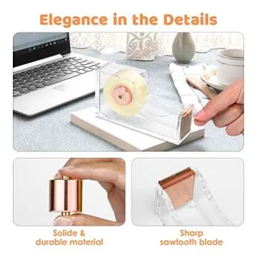 Rose Gold Office Supplies Set – Elegant 11PCS Desk Essentials