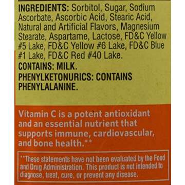 Spring Valley 500 mg Vitamin C Chewable Tablets