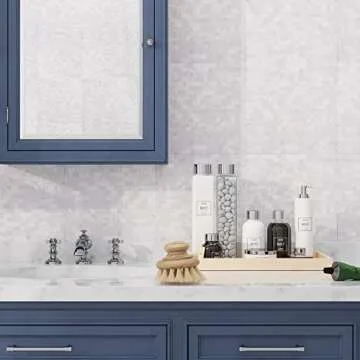 Avant Decor | Mother of Pearl Mosaic Tile | Peel and Stick Kitchen Backsplash Tiles | Stick On Wall Tiles | Easy DIY Installation | 5” x 5” | Sample Tile