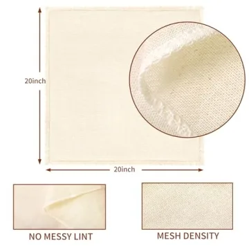 Mostdream Cheese Cloths, 10Pcs 20x20 Inch Grade 100 Precut Cheese Cloths for Straining, Cotton Unbleached, Reusable Muslin Cheesecloth for Straining, Making Yogurt, Juice, Cooking Turkey