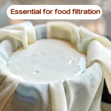 Mostdream Cheese Cloths, 10Pcs 20x20 Inch Grade 100 Precut Cheese Cloths for Straining, Cotton Unbleached, Reusable Muslin Cheesecloth for Straining, Making Yogurt, Juice, Cooking Turkey