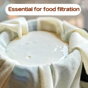 Mostdream Cheese Cloths, 10Pcs 20x20 Inch Grade 100 Precut Cheese Cloths for Straining, Cotton Unbleached, Reusable Muslin Cheesecloth for Straining, Making Yogurt, Juice, Cooking Turkey