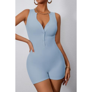 Stylish V Neck Jumpsuits for Yoga and Casual Wear