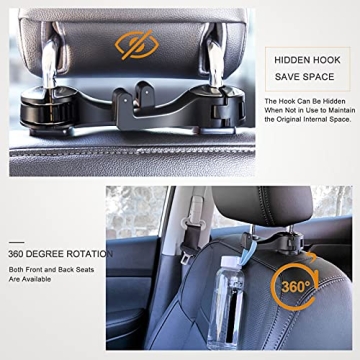 SCOVVORD Car Headrest Hook and Phone Holder Essentials