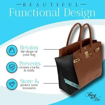 Bag-a-Vie Handbag Shaper Luxury Purse Insert