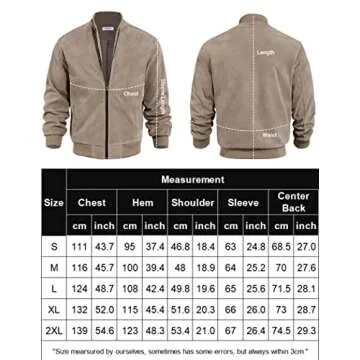 COOFANDY Mens Casual Bomber Jacket Vintage Zip-Up Faux Suede Varsity Jackets