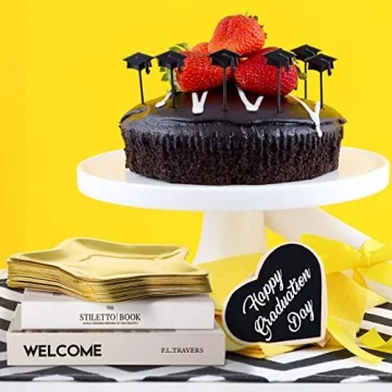 Gold Star Shaped Paper Plates for Any Celebration