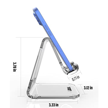 ZAW Acrylic Phone Stand for iPhone 15 and Galaxy