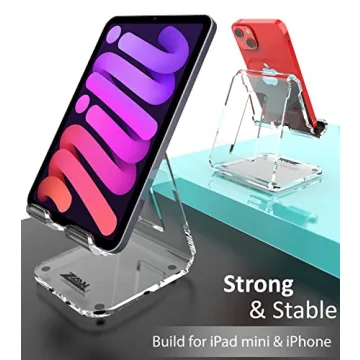 ZAW Acrylic Phone Stand for iPhone 15 and Galaxy