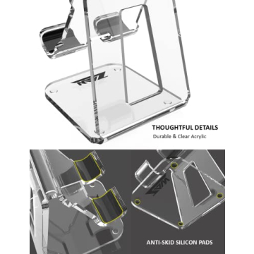 ZAW Acrylic Phone Stand for iPhone 15 and Galaxy