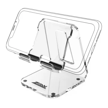 ZAW Acrylic Phone Stand for iPhone 15 and Galaxy
