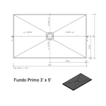 Wedi Fundo Primo Waterproof Shower Kit - Complete With Central Drain and Panels