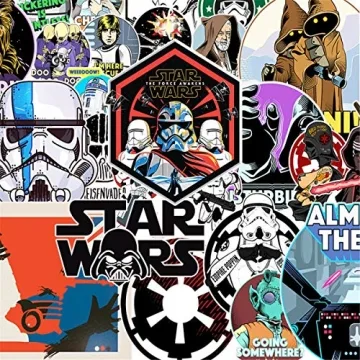50Pcs Star Wars Stickers for Water Bottles & Laptops