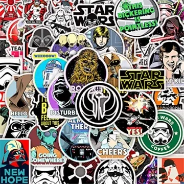 50Pcs Star Wars Stickers for Water Bottles & Laptops