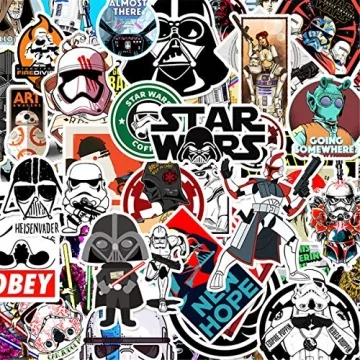 50Pcs Star Wars Stickers for Water Bottles & Laptops