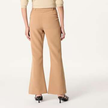 The Drop Women’s Spencer Flare Pant, Camel, XS