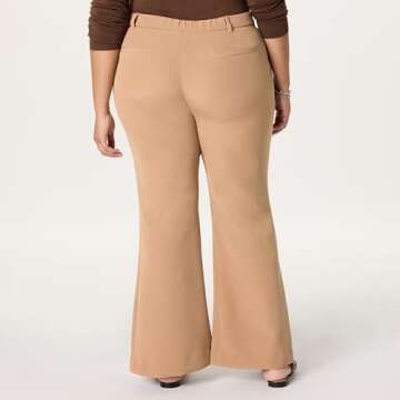 The Drop Women’s Spencer Flare Pant, Camel, XS