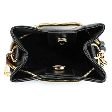 Stylish LABANCA Cactus Embroidery Mini Bucket Bag