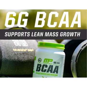 MusclePharm Essentials BCAA Powder, Post-Workout Recovery Drink, Orange Mango, 30 Servings